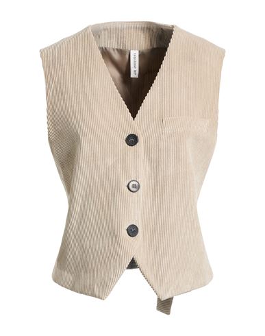 Tensione In Woman Tailored Vest Beige Size M Polyester, Polyamide, Elastane In Neutral