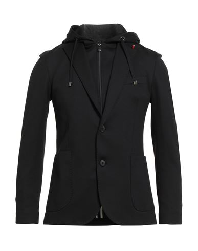 Mulish Man Blazer Black Size 46 Polyester, Cotton, Elastane In Black