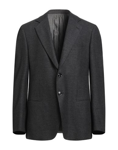Giorgio Armani Man Blazer Black Size 44 Virgin Wool, Cashmere In Black