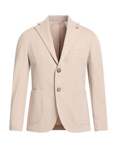 Outfit Man Blazer Beige Size 44 Cotton, Polyamide, Elastane In Nude