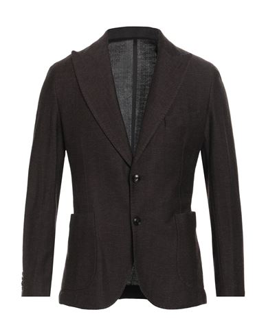 Barba Napoli Dynamic Man Blazer Chocolate Brown Size 44 Wool, Cotton In Brown
