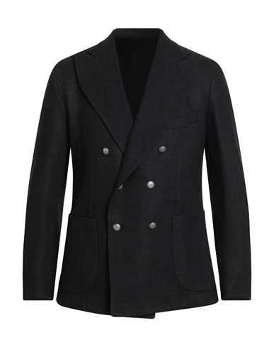 Barba Napoli Man Blazer Black Size 44 Virgin Wool, Polyamide, Polyester In Black