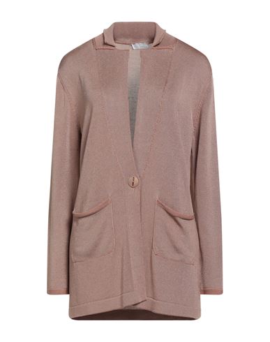Bruno Manetti Woman Blazer Blush Size 8 Cotton, Viscose In Purple