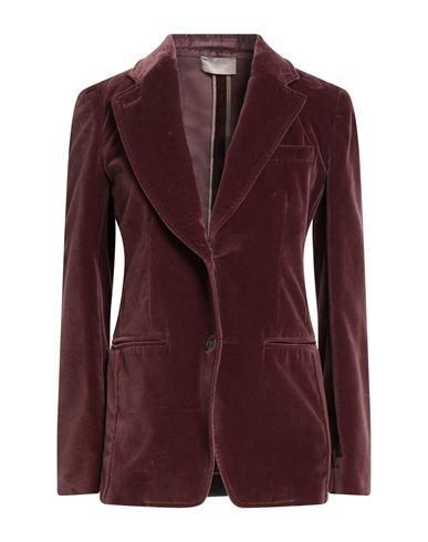 Drumohr Woman Blazer Chocolate Brown Size 4 Cotton In Multi