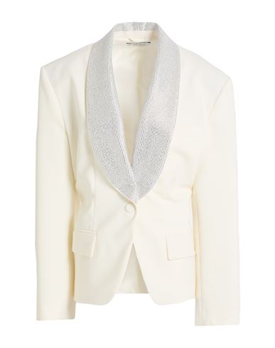 Giuseppe Di Morabito Woman Blazer White Size 6 Wool, Lycra In White