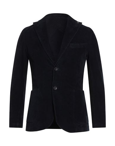 Barbati Man Blazer Midnight Blue Size 34 Cotton, Elastane In Blue
