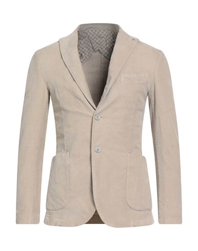 Barbati Man Blazer Beige Size 34 Cotton, Elastane In Neutral