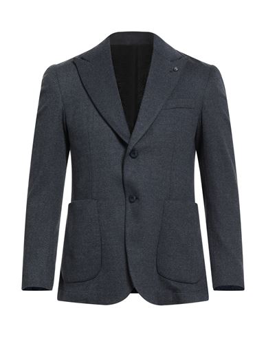 Barbati Man Blazer Navy Size 38 Viscose, Polyester, Cotton, Elastane In Gray