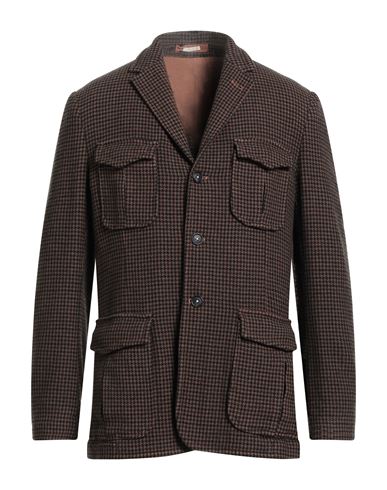 Massimo Alba Man Blazer Brown Size 40 Wool, Cotton, Polyamide In Brown