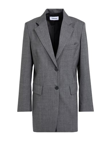 Hache Woman Blazer Grey Size 6 Virgin Wool In Gray