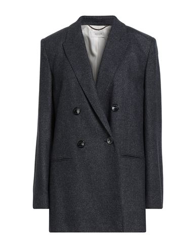 Agnona Woman Blazer Navy Size 4 Wool, Viscose, Elastane In Multi