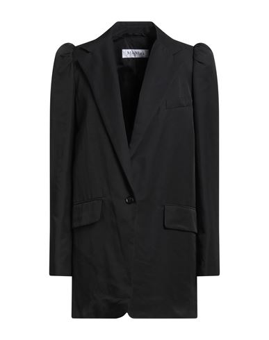 Max Mara Woman Blazer Navy Size 6 Cotton, Polyamide In Black