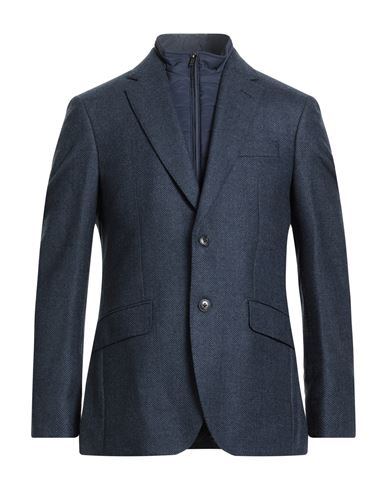 Hackett Man Blazer Navy Size 46 Virgin Wool In Blue