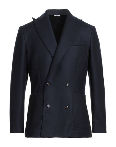 Cruna Man Blazer Navy Size 42 Virgin Wool In Blue