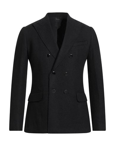 Maestrami Man Blazer Black Size 38 Virgin Wool In Black
