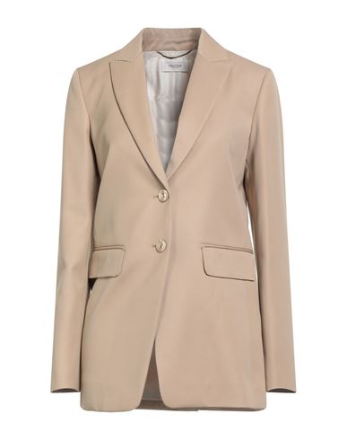 Agnona Woman Blazer Sand Size 6 Wool In Brown