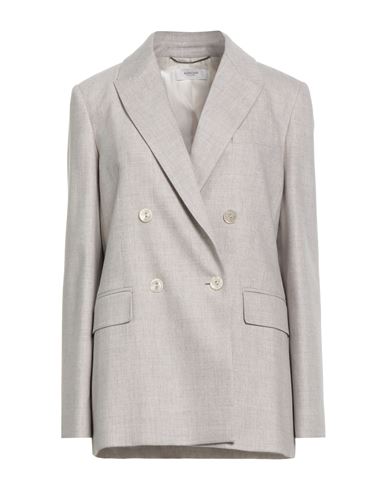 Agnona Woman Blazer Light Grey Size 10 Wool, Cashmere, Elastane In Gray