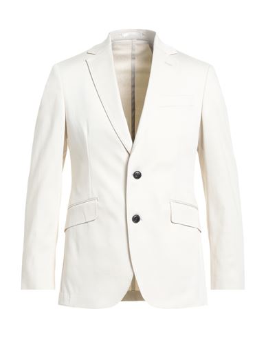 Hackett Man Blazer Cream Size 46 Tencel, Cotton, Elastane In White