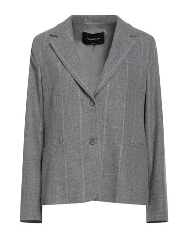 Fabiana Filippi Woman Blazer Grey Size 4 Virgin Wool In Gray