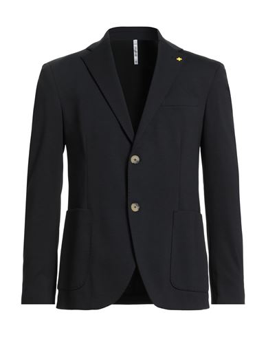 Alessandro Gilles Man Blazer Black Size 40 Cotton, Polyamide, Elastane In Black