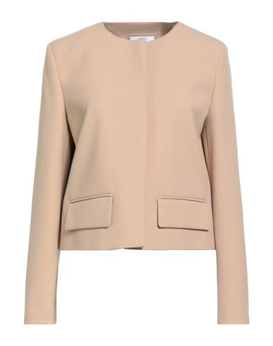 Peserico Easy Woman Blazer Sand Size 6 Polyester, Viscose, Cotton, Elastane In Brown