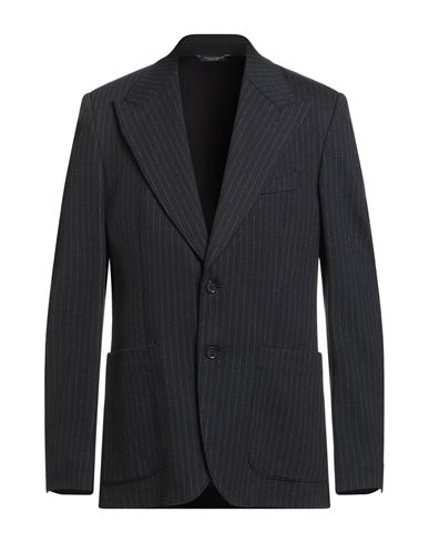 Dolce & Gabbana Man Blazer Midnight Blue Size 44 Viscose, Polyamide, Elastane In Multi