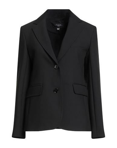 Weekend Max Mara Woman Blazer Black Size 10 Polyester, Viscose, Elastane In Blue