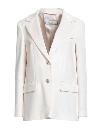 Peserico Woman Blazer Ivory Size 2 Cotton, Viscose In Neutral