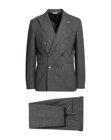 Manuel Ritz Marzotto For  Man Suit Charcoal Size 40 Virgin Wool, Elastane In Gray