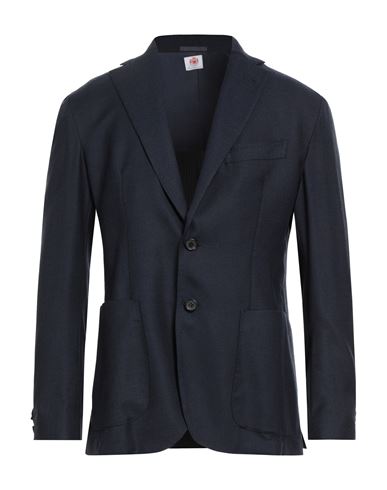 Luigi Borrelli Napoli Man Blazer Navy Size 42 Virgin Wool In Blue