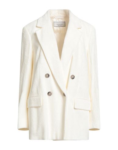 Peserico Woman Blazer Cream Size 6 Viscose In White