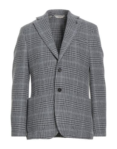 Paoloni Man Blazer Light Grey Size 44 Wool, Polyamide In Gray