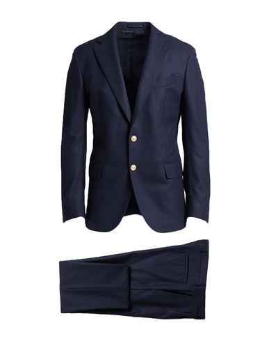 Eleventy Platinum Man Suit Navy Size 36 Wool In Blue