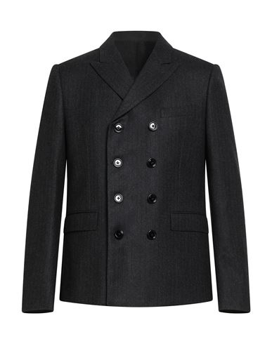 Celine Slim-fit Double-breasted Pinstriped Brushed Wool-twill Suit Jacket In Gray