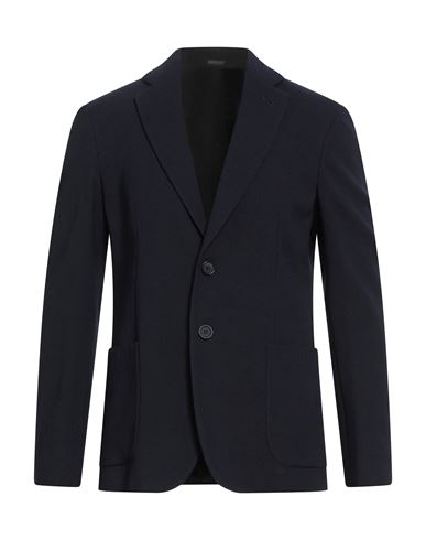 Giorgio Armani Man Blazer Midnight Blue Size 44 Virgin Wool, Polyamide, Elastane In Blue