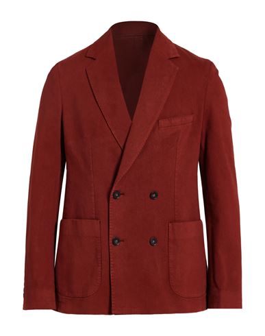 Officine Generale Officine Générale Man Blazer Brick Size 42 Cotton, Elastane In Red