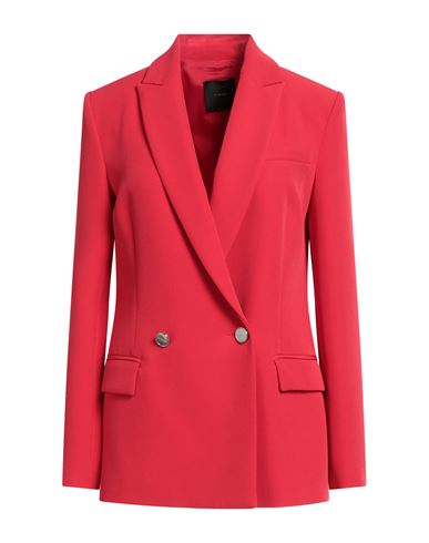 Pinko Woman Blazer Red Size 4 Polyester, Elastane In Red
