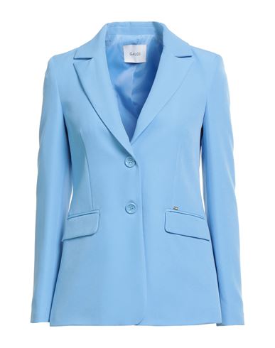 Gaudì Woman Blazer Sky Blue Size 6 Polyester, Elastane In Blue