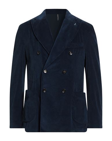 Harmont & Blaine Man Blazer Midnight Blue Size 40 Cotton, Lyocell, Elastane