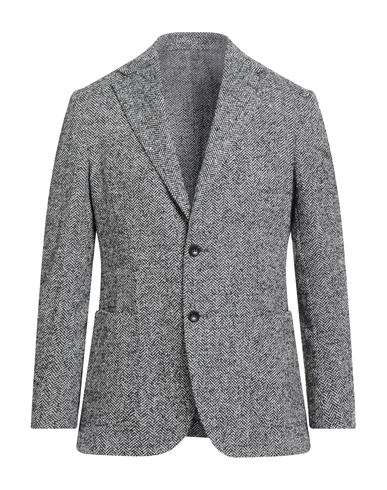 Giampaolo Man Blazer Grey Size 40 Virgin Wool, Acrylic, Polyester, Elastane In Gray