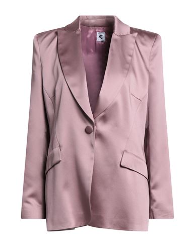 Double C Woman Blazer Mauve Size 8 Polyester, Elastane In Purple