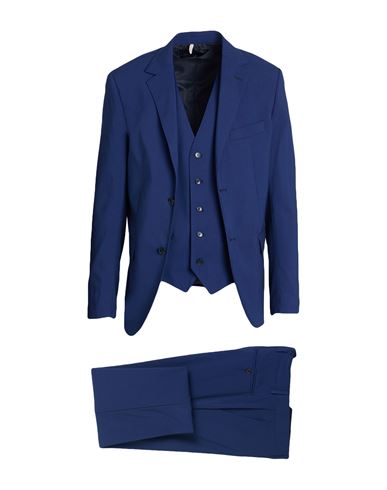 Twenty-one By Antonio Carnevale Man Suit Midnight Blue Size 38 Virgin Wool In Blue
