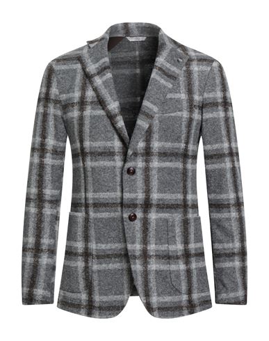 Exigo Man Blazer Grey Size 36 Acrylic, Polyester, Virgin Wool In Gray