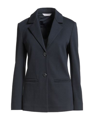 Max Mara Woman Blazer Midnight Blue Size L Cotton, Polyester In Blue