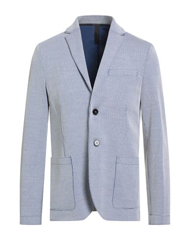 Harris Wharf London Man Blazer Blue Size 40 Cotton, Virgin Wool In Blue