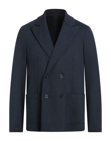 Harris Wharf London Double-breasted Wool Blazer In Blue