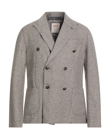 Bob Man Blazer Taupe Size 38 Acrylic, Polyester, Virgin Wool In Gray