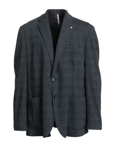 Alessandro Gilles Man Blazer Navy Size 48 Polyester, Viscose, Elastane In Blue