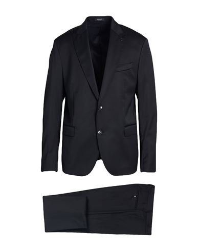 Breras Milano Man Suit Black Size 46 Virgin Wool, Polyamide, Elastane In Black