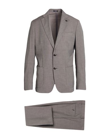 Breras Milano Man Suit Grey Size 42 Polyester, Viscose, Wool In Gray